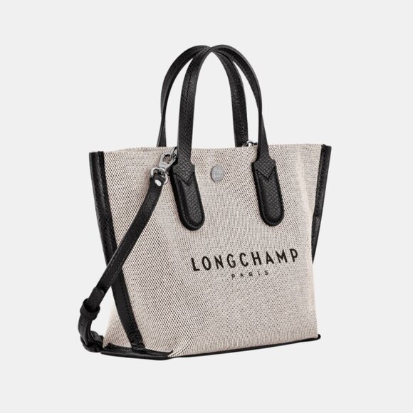 New LongChamp Essential XS Handbag Ecru Canvas Authentic - Picture 3 of 13